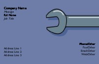 Grey Spanner Full Colour Magnetic Business Cards