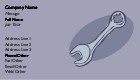 Spanner Full Colour Magnetic Business Cards