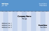 Blue Stripe 279 Full Colour Business Cards