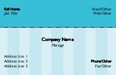 Blue Stripe 631 Full Colour Business Cards