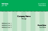 Green Stripe 355 Full Colour Business Cards