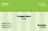 Green Stripe 376 Full Colour Business Cards