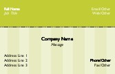 Green Stripe 390 Full Colour Business Cards