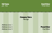 Green Stripe 576 Full Colour Business Cards