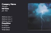 Lightning Striking Recycled Business Cards