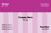 Purple Stripe 241 Full Colour Business Cards