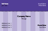 Purple Stripe 267 Full Colour Business Cards