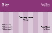Purple Stripe 512 Full Colour Business Cards