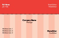 Red Stripe 485 Full Colour Business Cards