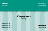 Teal Stripe 569 Full Colour Business Cards