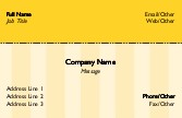 Yellow Stripe 116 Full Colour Business Cards