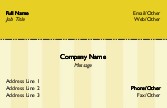 Yellow Stripe 606 Full Colour Business Cards