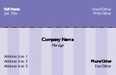 Blue Stripe 2665 Full Colour Business Cards