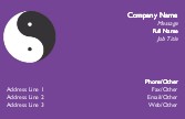 Chinese Yin Yang Recycled Business Cards