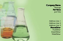 Lab Beakers Recycled Business Cards