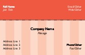 Red Stripe 1788 Full Colour Business Cards