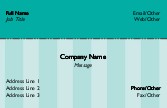 Teal Stripe 3275 Full Colour Business Cards