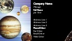 Planets Galore Recycled Business Cards