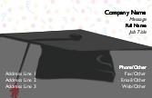 Large Graduation Cap Full Colour Business Cards