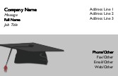 Small Graduation Cap Full Colour Business Cards
