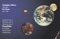 View of Planets Full Colour Business Cards