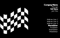 Chequered Flag with Black Background