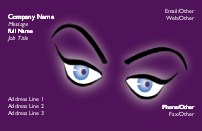 Bedroom Eyes Full Colour Business Cards