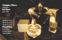 Perfume Bottles Full Colour Business Cards