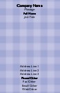 Purple Gingham Full Colour Magnetic Business Cards