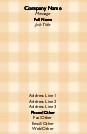 Yellow Gingham Full Colour Magnetic Business Cards