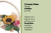Basket of Spring Flowers Recycled Business Cards