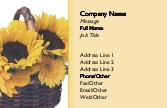 Basket of Sunflowers Recycled Business Cards