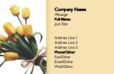Bunch of Tulips Full Colour Magnetic Business Cards