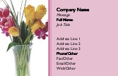 Vase of Flowers Recycled Business Cards