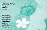 Floating Petals Recycled Business Cards