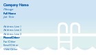 Pool Party Full Colour Business Cards