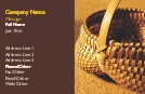 Wicker Basket Full Colour Magnetic Business Cards