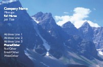 Blue Mountains Full Colour Business Cards
