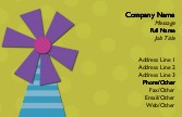 Purple Windmill Recycled Business Cards