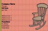Rocking Chair Recycled Business Cards