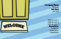Welcome Mat Full Colour Business Cards