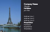 Eiffel Tower Full Colour Business Cards