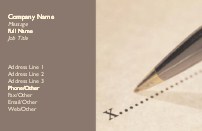 Dotted Line Full Colour Business Cards
