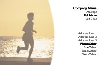 Jogging on the Beach