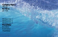 Marine Tides Full Colour Business Cards