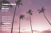Palm Trees Full Colour Business Cards