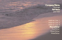 Turn with the Tide Full Colour Business Cards