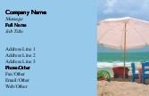 Playtime at the Beach Full Colour Business Cards