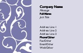 Delicate Filigree Recycled Business Cards