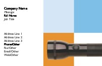 Miniature Torch Full Colour Business Cards